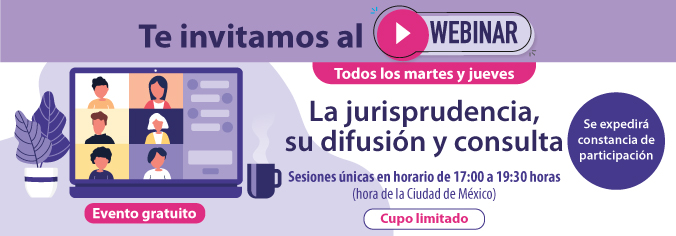 Webinar. La jurisprudencia, su difusión y consulta